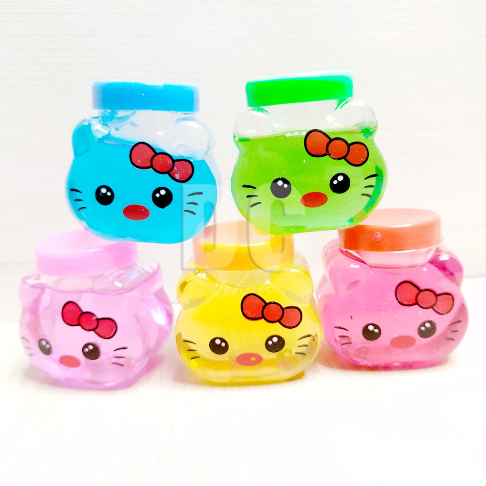 MURAH!!! SLIME CLEAR JELLY HELLO KITTY WARNA RANDOM