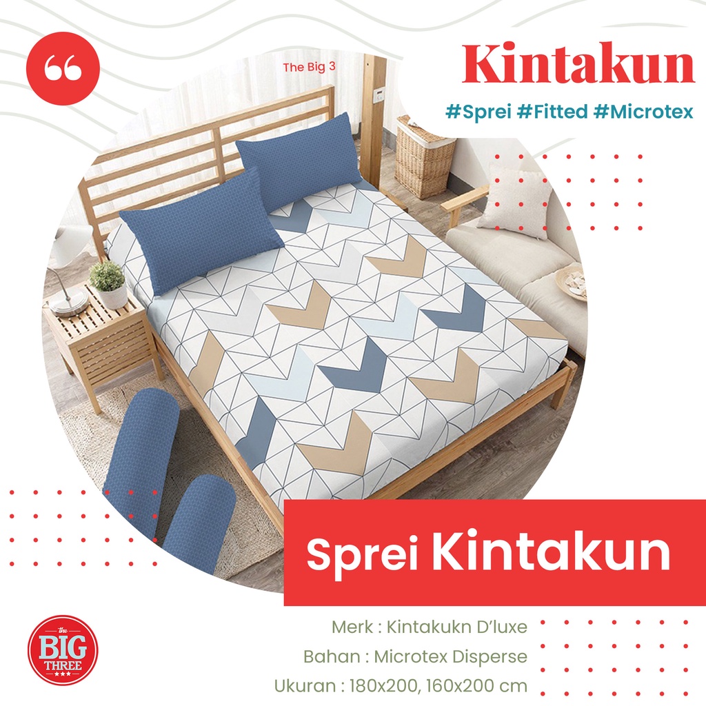 KINTAKUN Sprei 180x200 / 160x200 Gista Iswara Kartika Amerta Special Arthur Nuraga Wiyata Rena Braxley Molino Adisti Andari Ariadra Candramawa Citra Dahayu Kirana Lavana Samudra Savita Utari - SP 180 160 King Queen