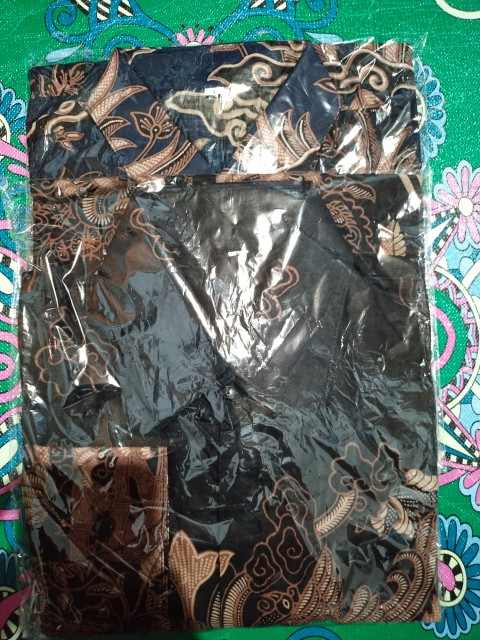 Kemeja Batik Pria Lengan Panjang Size M L Xl Xxl Bswart Batik Hrb026