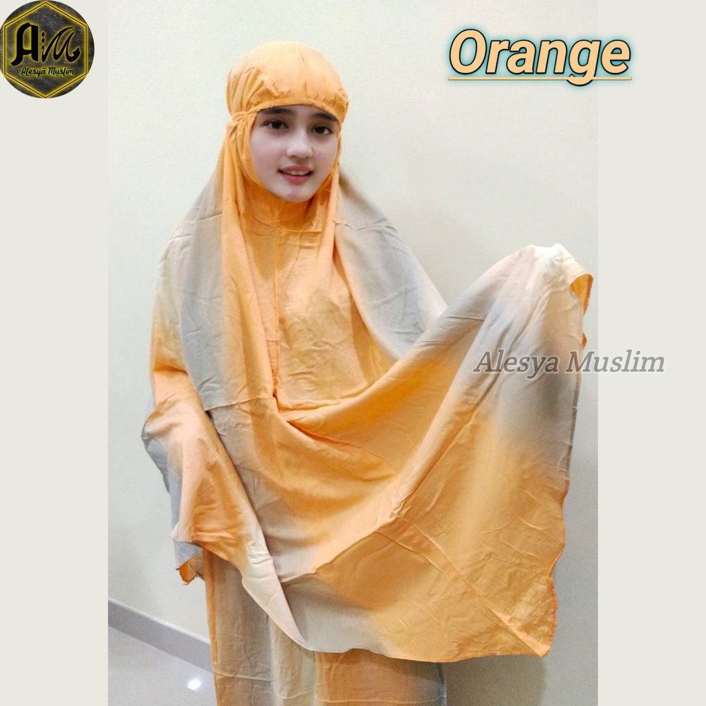 Mukena Bali Pelangi Dewasa Alesya/Bahan Rayon/Harga Grosir