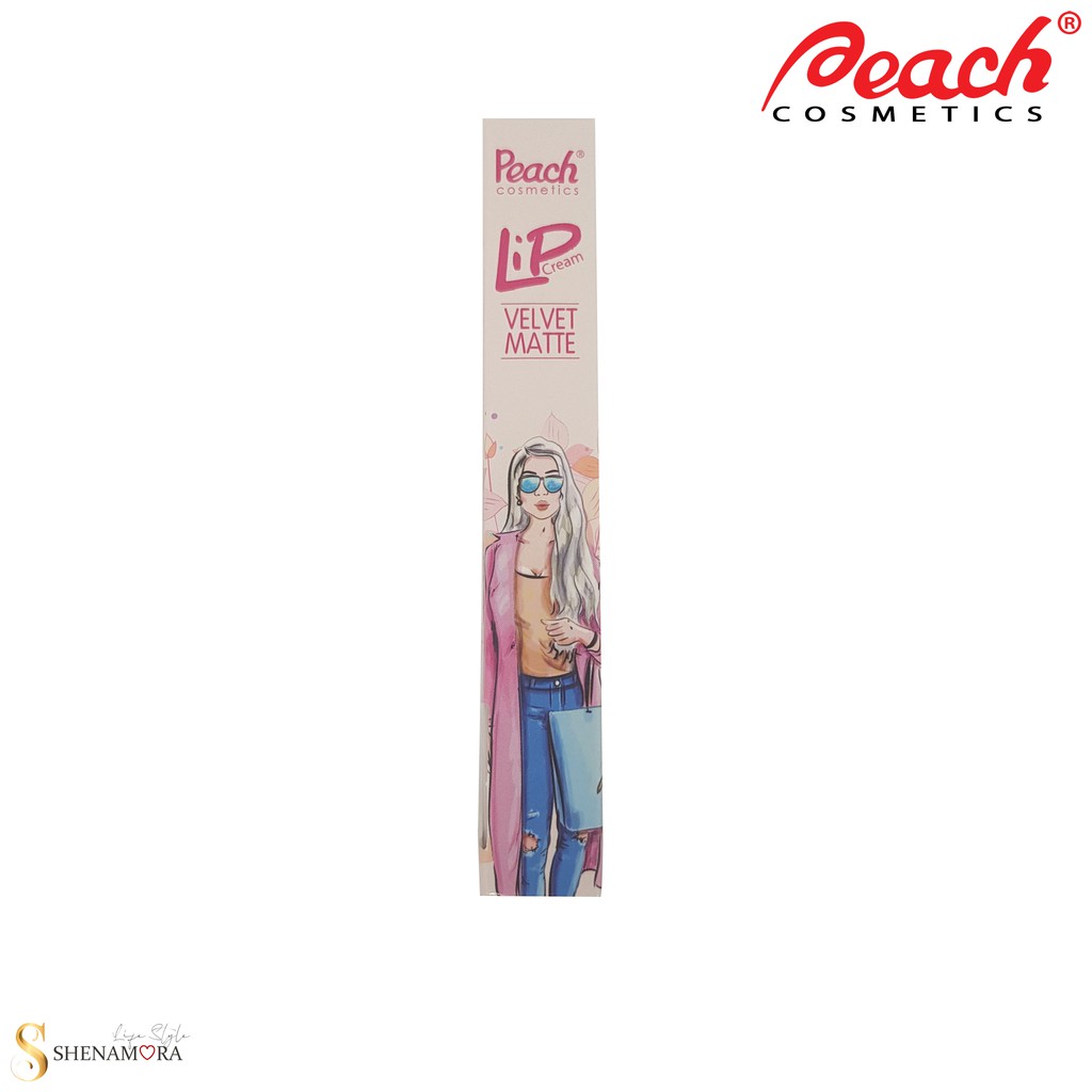 Peach Lip Cream Velvet Matte / Lip Cream Peach 6.7 Gram