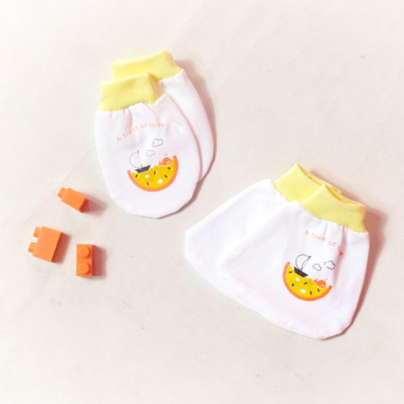 1 SET SARUNG TANGAN + SARUNG KAKI BAYI-SARUNG TANGAN BAYI MURAH (NIA BABY)