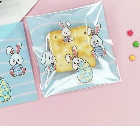 

⅍ Plastik cookies opp 10x10 100pcs unyu unyu Plastik mooncake ☞