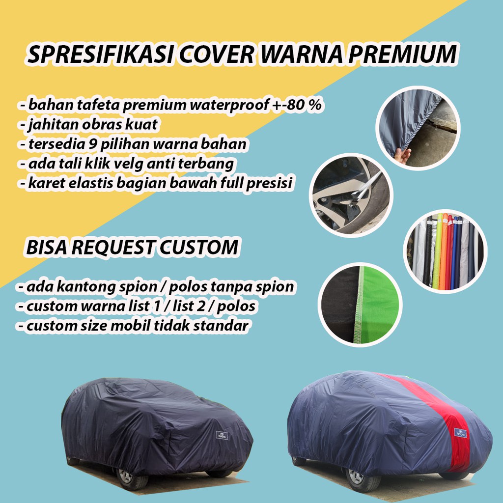 Outdoor Premium Body Cover Mobil Delica Sarung Mobil Delica Waterproof anti air Mantel Pelindung