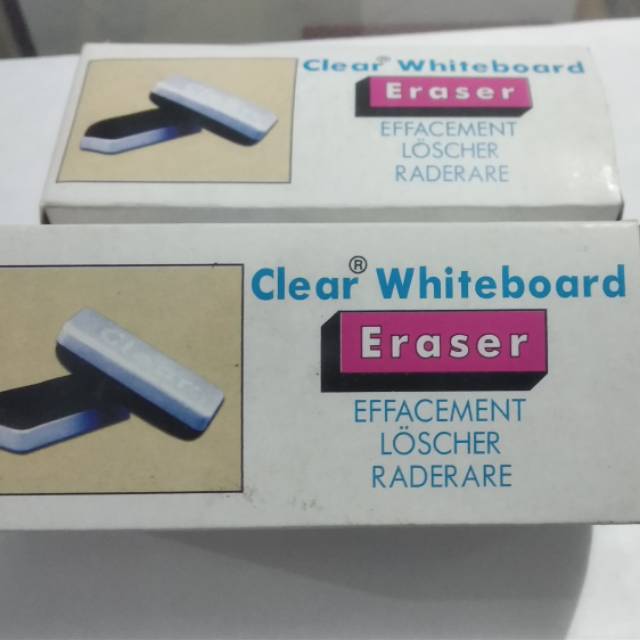 

CLEAR whiteboard eraser delux 125mm x 45mm