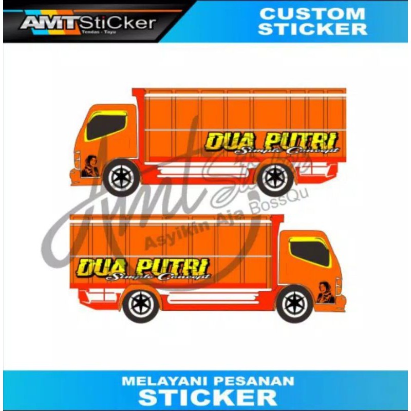 

Stiker Tulisan Bak Truck Samping