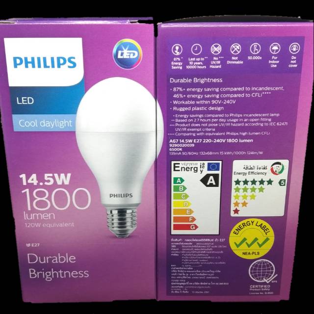 LAMPU PHILIPS LED 14 5 WATT