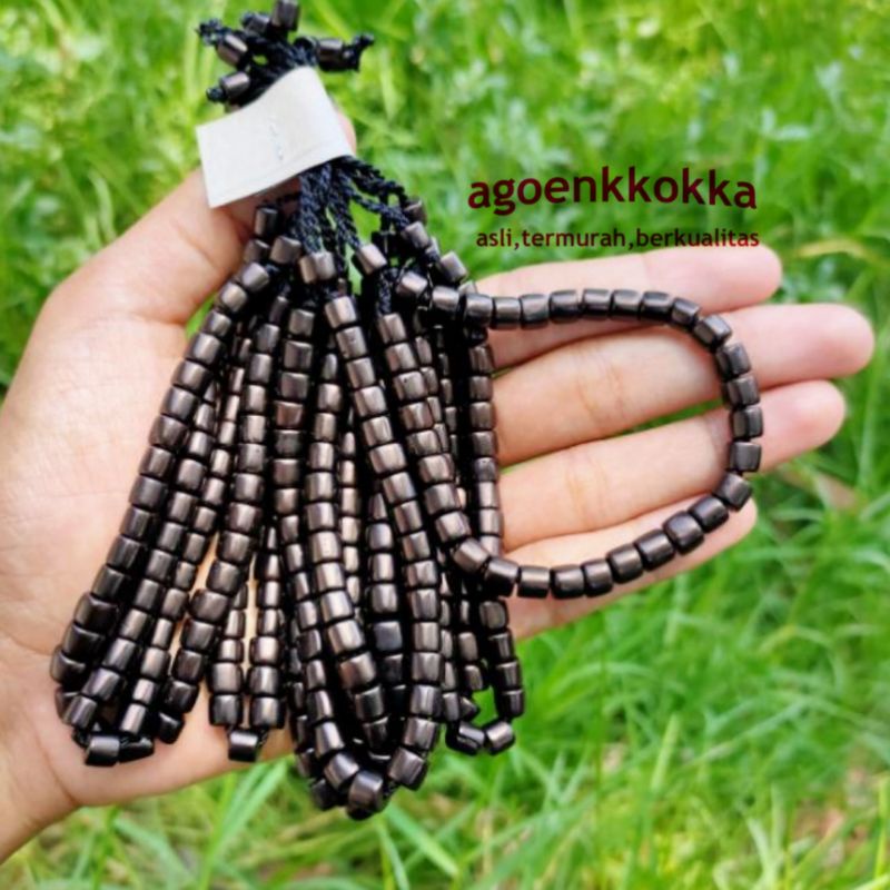 GROSIR 10 PCS gelang kokka marjan 33 tanpa kpl hitam