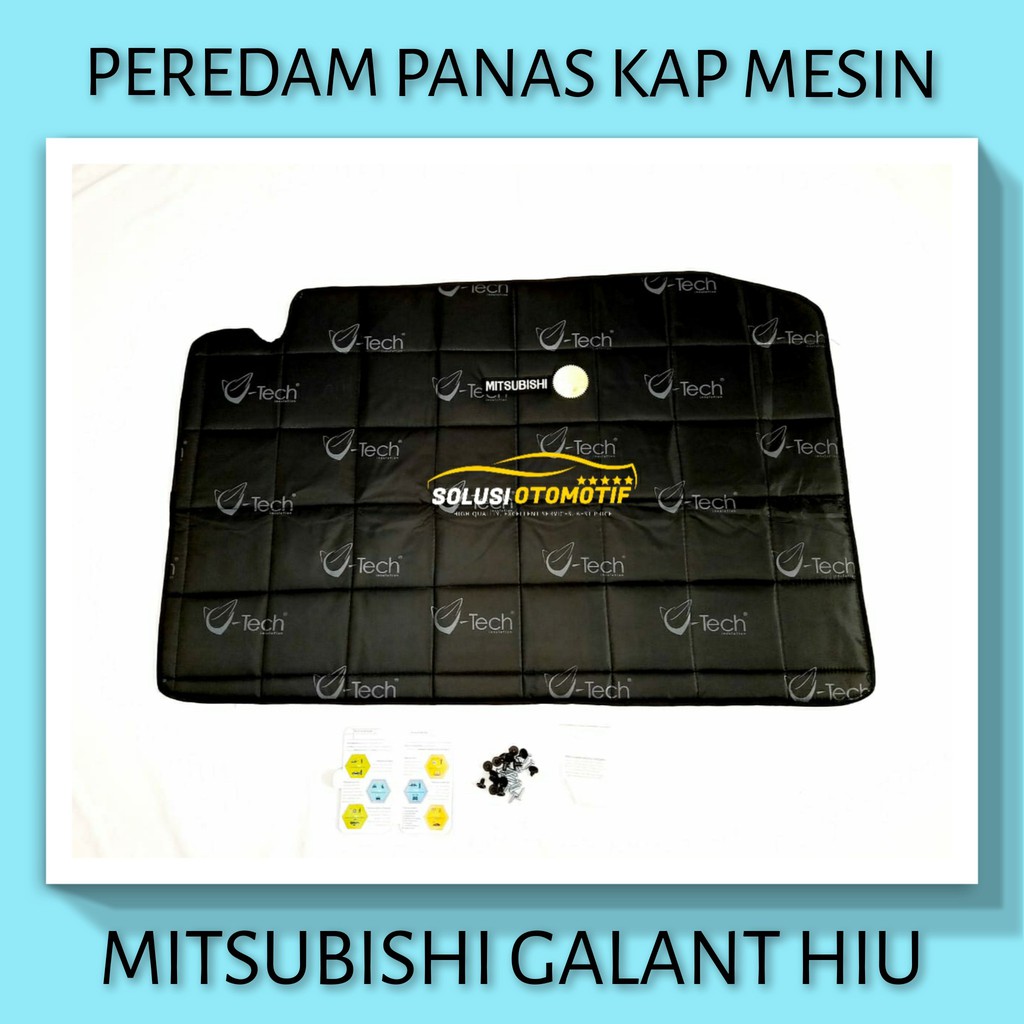 MITSUBISHI GALANT HIU VTECH Ori Pelindung Peredam Panas Kap Mesin Aksesoris Variasi Mobil Bonus Klip