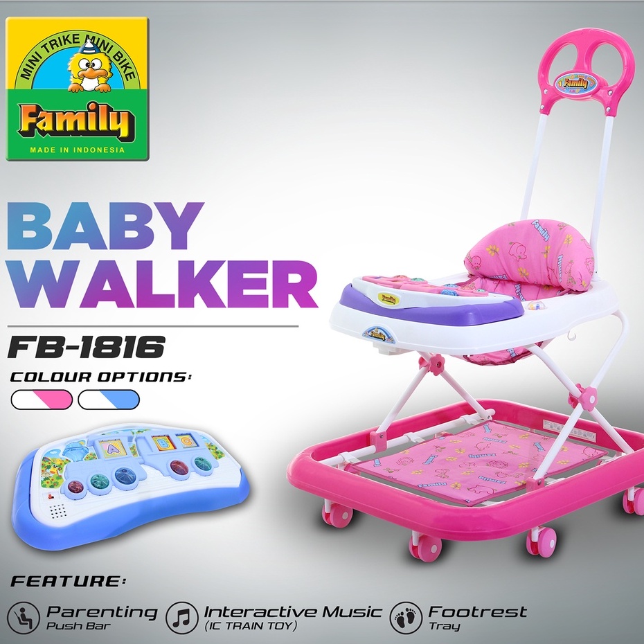 Bazar Sepeda - Baby Walker Alat Bantu Jalan Bayi Family 1816