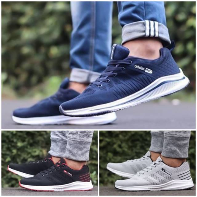 ADIDAS NEO SEPATU ADIDAS RUNNING PRIA IMPORT SNEAKERS ADIDAS CASUAL KETS