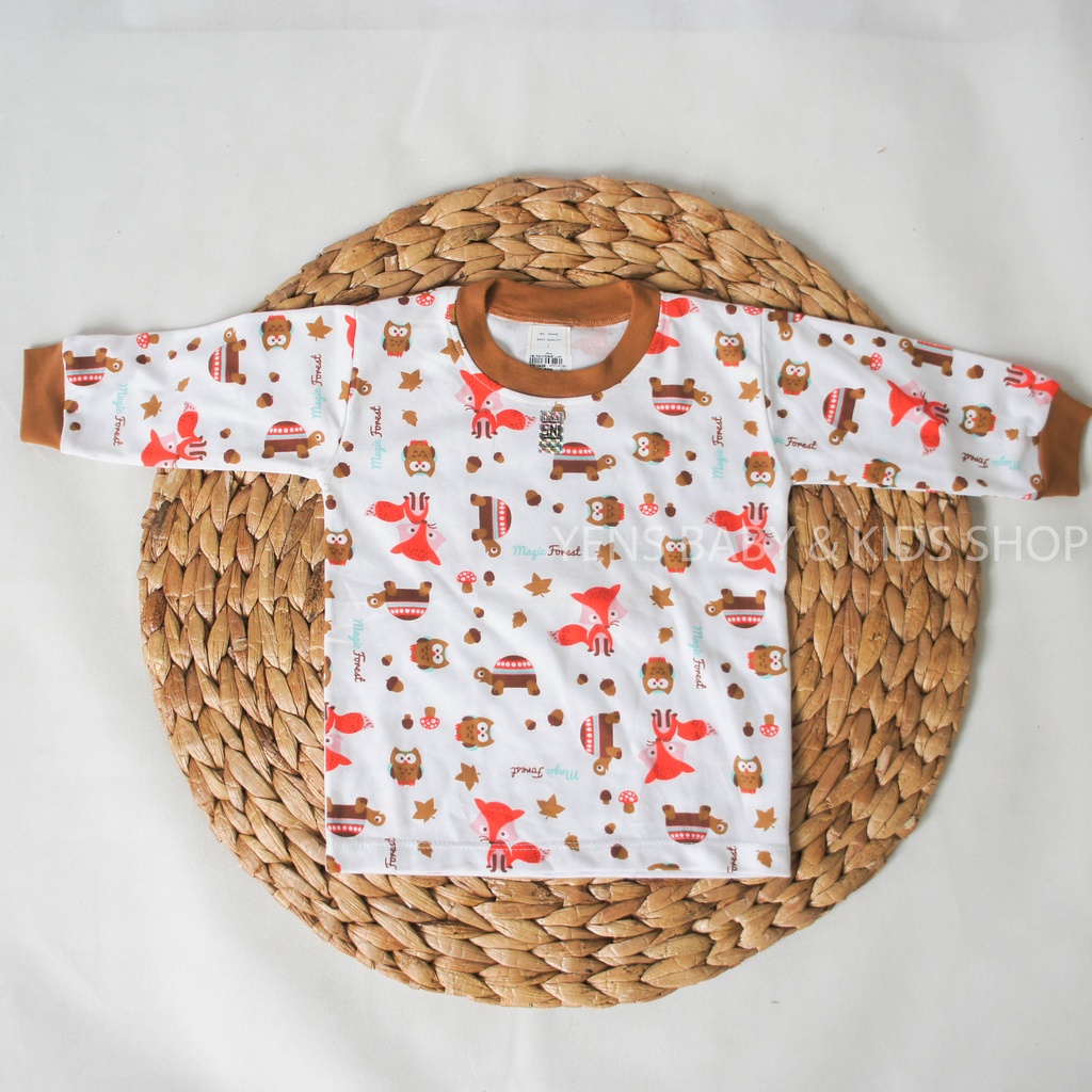 NOVA Kaos Oblong Tangan Panjang Motif Forest - Kaos Oblong Anak