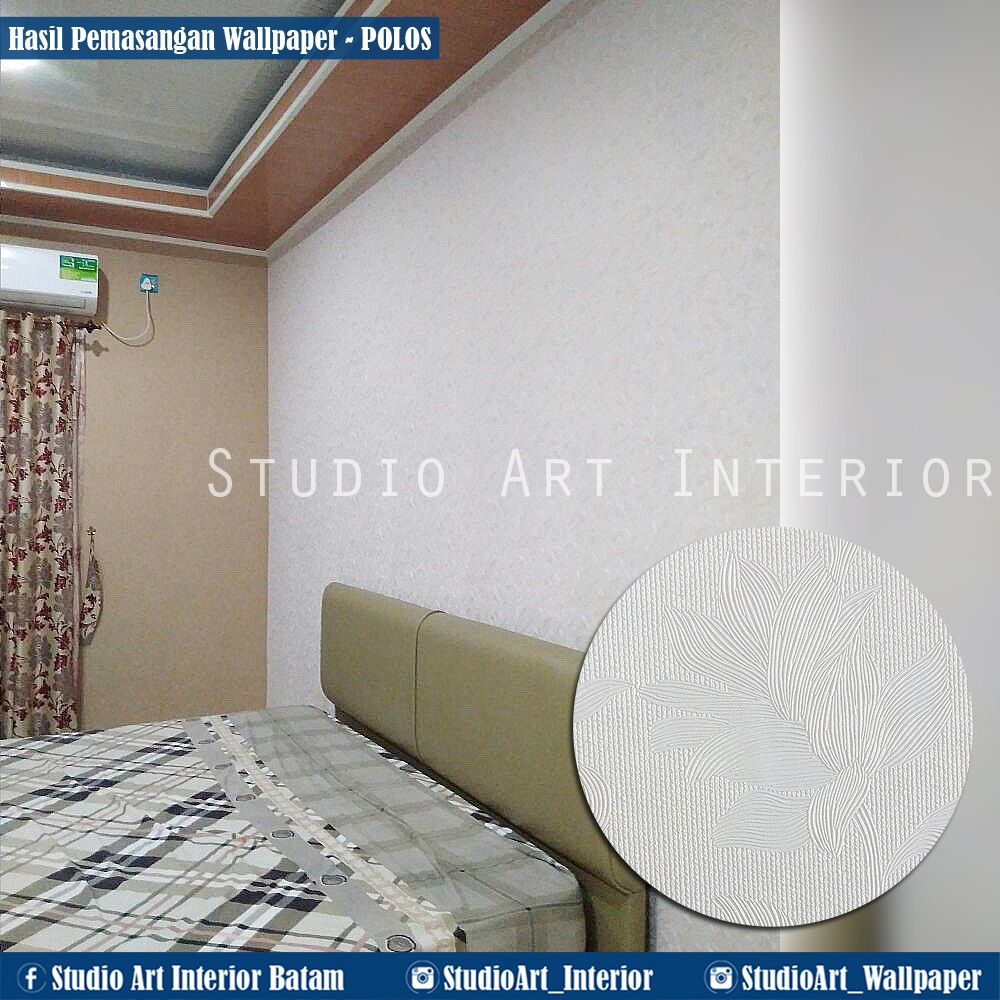 Wallpaper Dinding Motif Bunga Kilat Minimalist