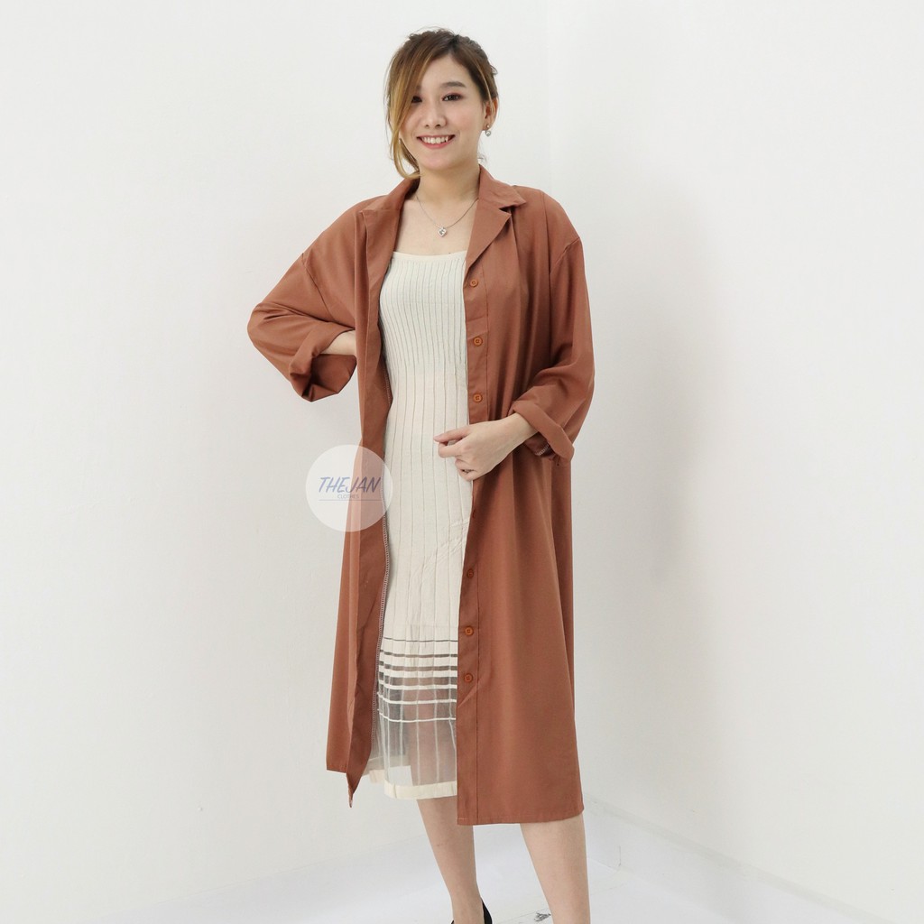 Leyka longhem outer -Thejanclothes