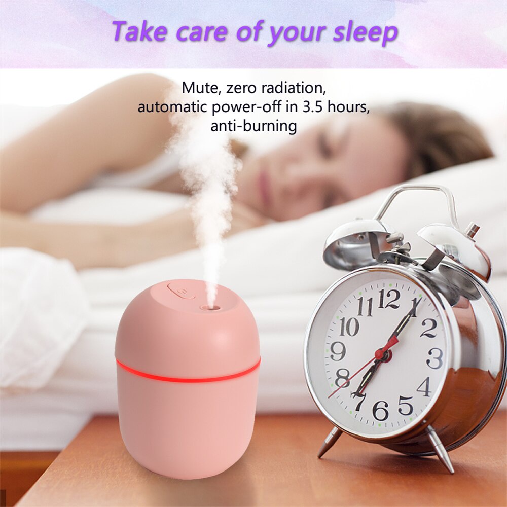 PELEMBAB RUANGAN AIR HUMIDIFIER ULTRASONIC AROMATHERAPHY OIL DIFFUSER 220 ML - WWA187