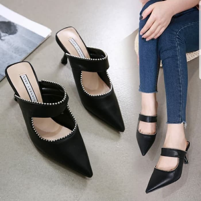 Basic High Heels #362-1 Import (An) / Shoes Fashion Batam  Cewek  JF363 High Heels Amt04 - Hitam,