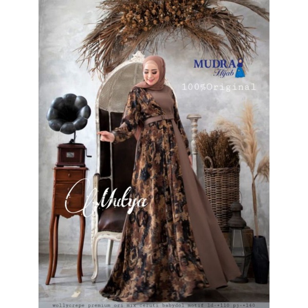 Bisa COD mutya abaya turki gamis kaftan dress muslim