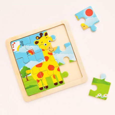 Mini ANIMAL PUZZLE Kayu Mainan Anak Wooden Toys Mainan Edukasi Jigsaw Montessori Puzzel Seri Binatang Hewan Laut Hiu Paus Singa Safari