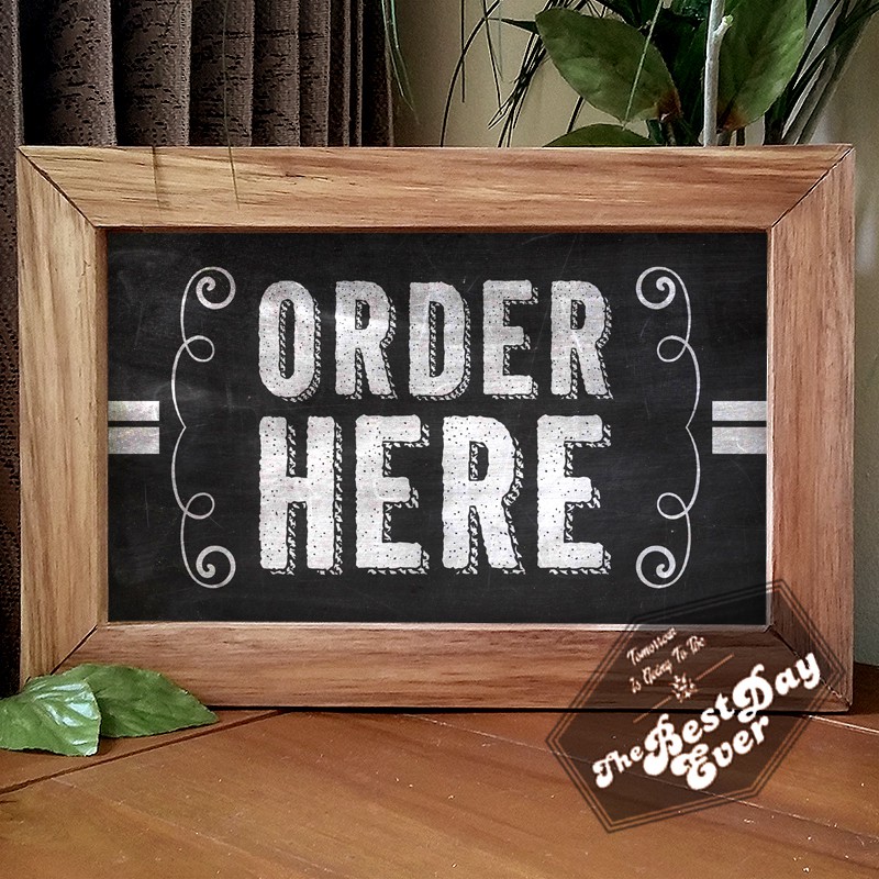 

Showcase Chalk "Order