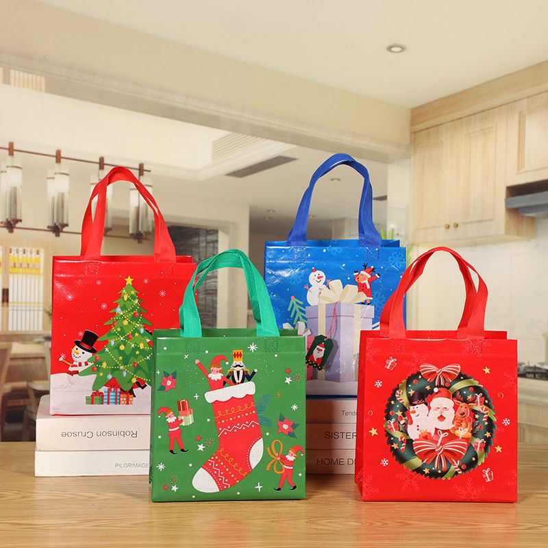 TAS SOUVENIR NATAL HADIAH LUCU GOODIE BAG BESAR TAS BESAR MERRY XMAS