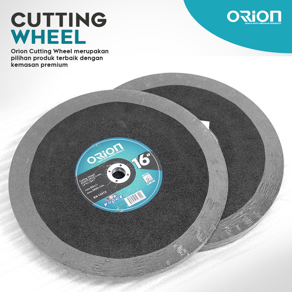 (5 Pcs) Mata Gerinda Potong 16&quot; Cutting Wheel Orion - CW405x3x25.4mm