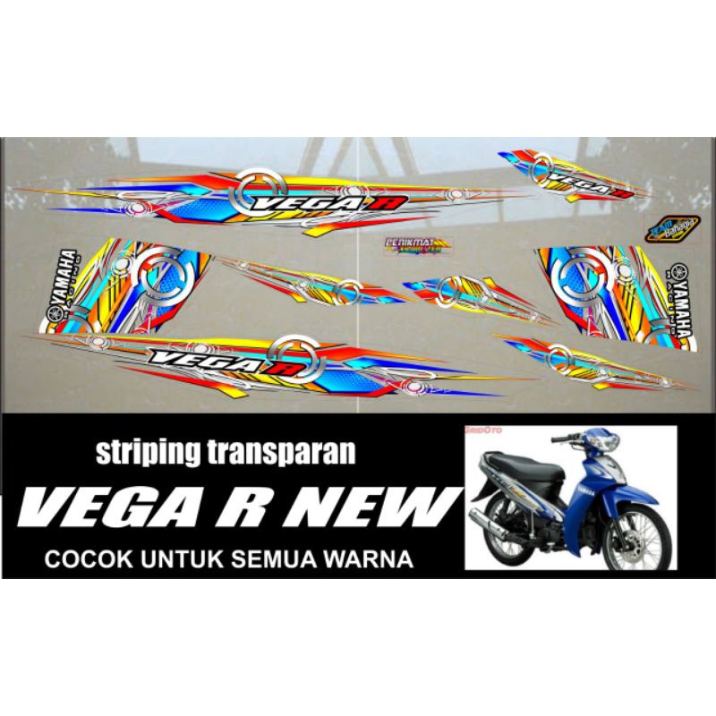 striping Transparan UV Vega r new & Vega r lama