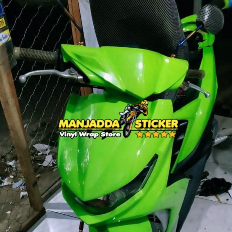 SKOTLET MOTOR WARNA HIJAU PUPUS DAUN