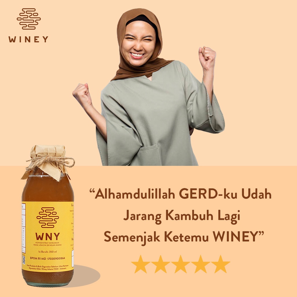 WNY | MENGATASI GERD, ASAM LAMBUNG | Winey Healthy Drink | BPOM | HALAL | BERGARANSI