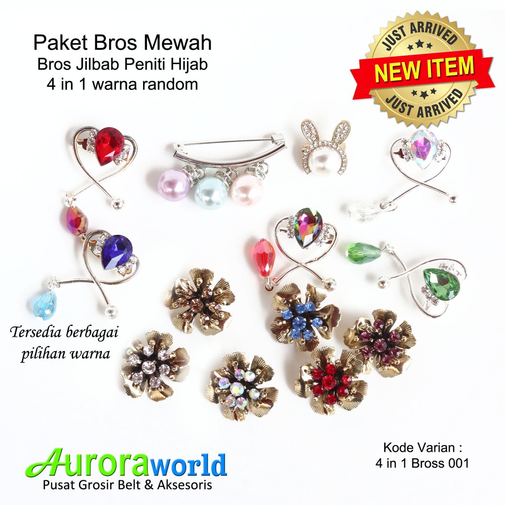 AURORA WORLD PAKET BROS JILBAB PENITI HIJAB MEWAH MODEL TERBARU 1 SET 4