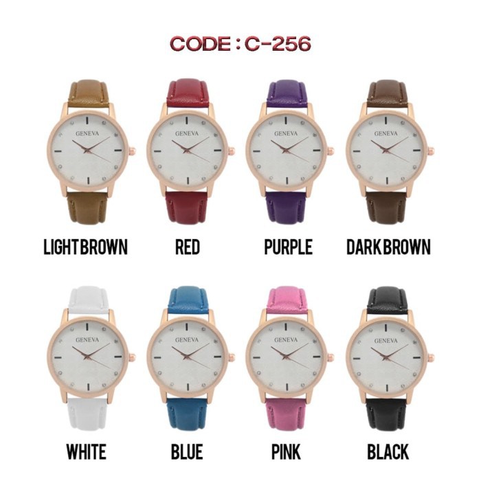 NEW Jam Tangan Wanita Mewah Analog Fashionable C-256