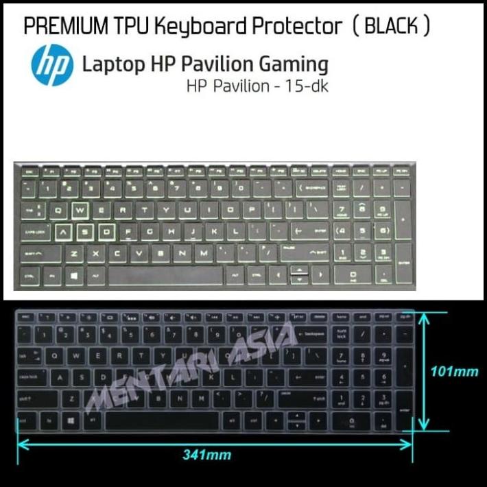 Keyboard Protector Hp Pavilion 15 Gaming - Premium Tpu Black