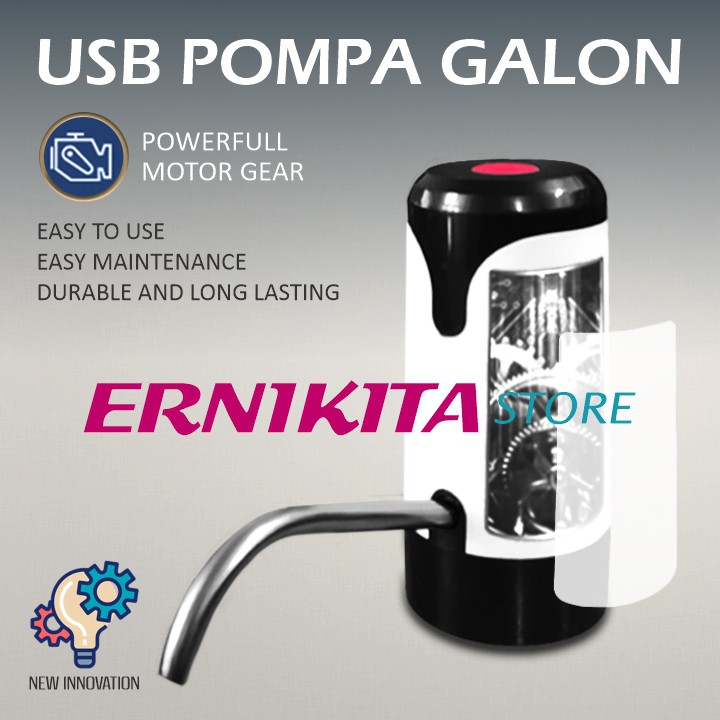 POMPA GALON ELEKTRIK USB RECHARGEABLE - Pompa Elektrik Dispenser Air Mineral