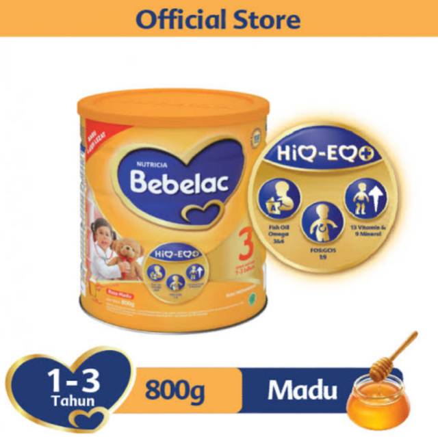 Bebelac 3 Vanilla, Madu 800gr