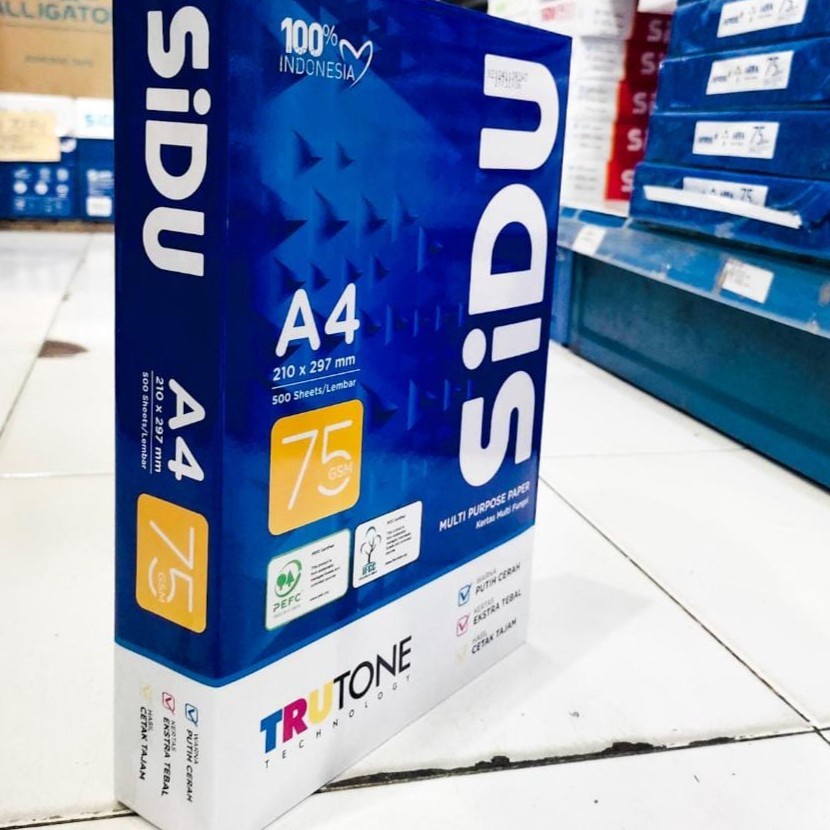 

KERTAS HVS SIDU 75 GRAM A4