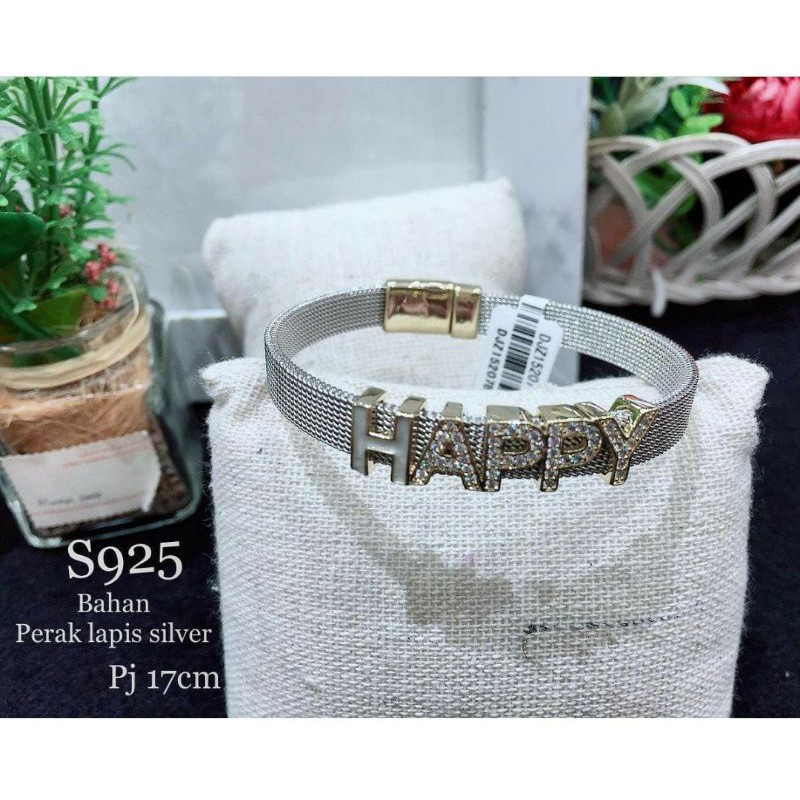 Gelang Premium silver925 perak Anti karat anti alergi  022