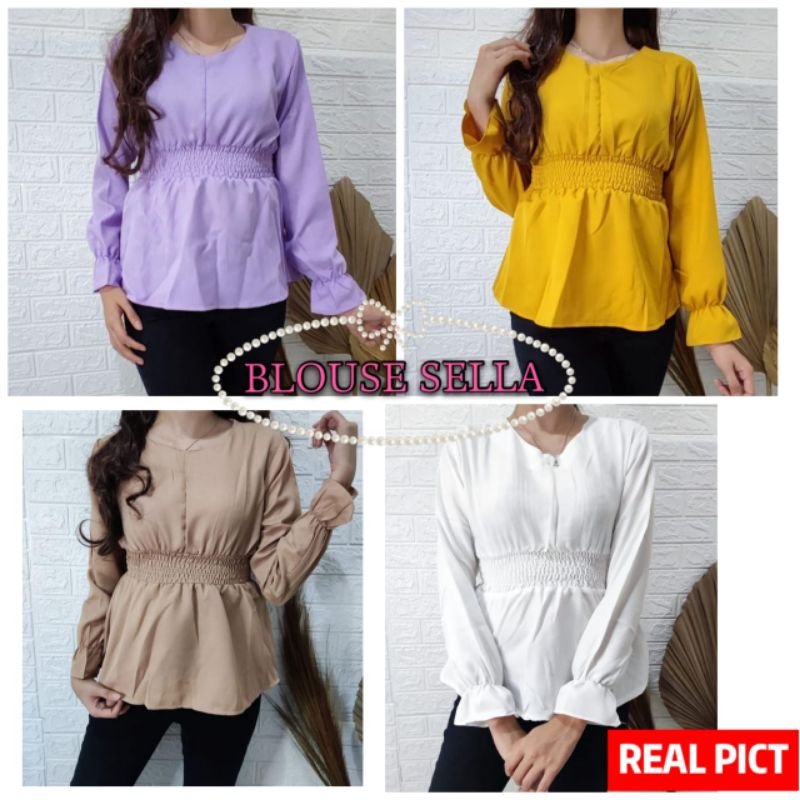 JAYSEN-BAJU ATASAN WANITA/ATASAN WANITA TERBARU/BLOUSE WANITA/MODEL ATASAN TERBARU/BLOUSE SELLA