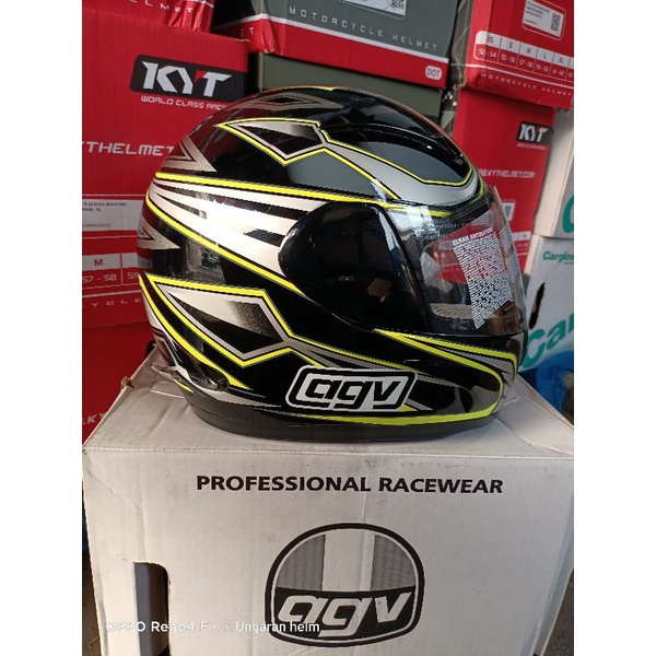 HELM AGV MOTIF GP 1 "R"07 SERIESS 100% ORIGINAL AGV SNI-DOT