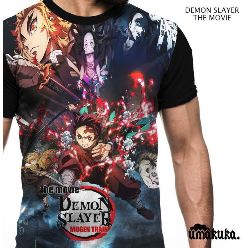 Kaos/tshirt 3D umakuka demon slayer the movie keren, lucu, unik, terbaru terlaris & termurah terbaik