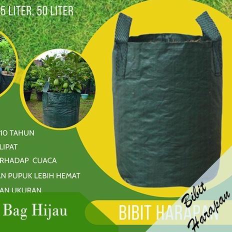 ● Planter Bag Hijau 50 75 100 Liter Pot Tanaman PlanterBag Media Tanam - 50 Liter ✯