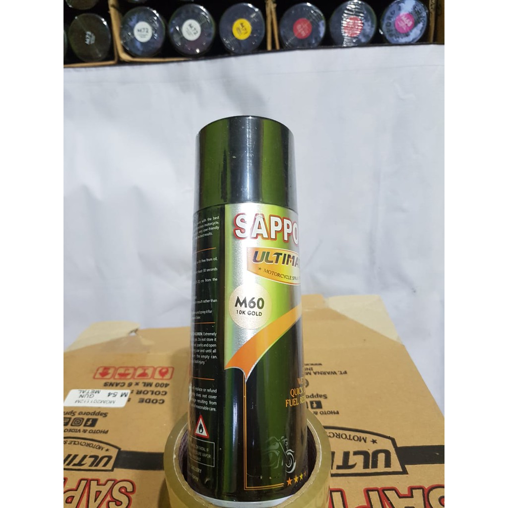 

M60-10KGold (Tiramisu): Sapporo ULTIMATE Paint/Cat Semprot Sapporo/Pilok