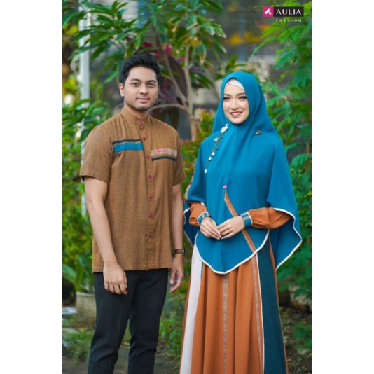 SET COUPLE RUQAYYAH AMBER DARK TOSKA BY AULIA FASHION
