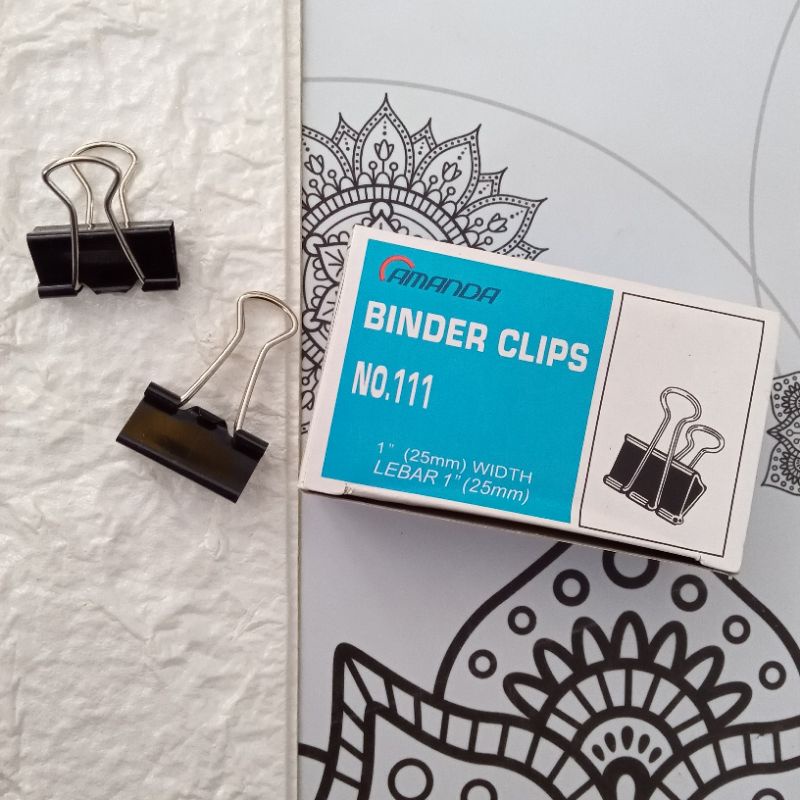 

Binder Clips Amanda no. 111 (Isi 12 pcs)