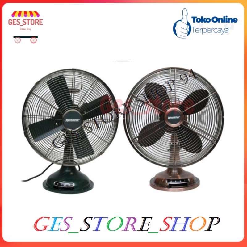 Krisbow Kipas Angin Vintage 14 inci Kipas angin meja Kipas angin lantai