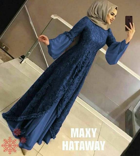 Nf sc Najibah gamis NDSfashion silver