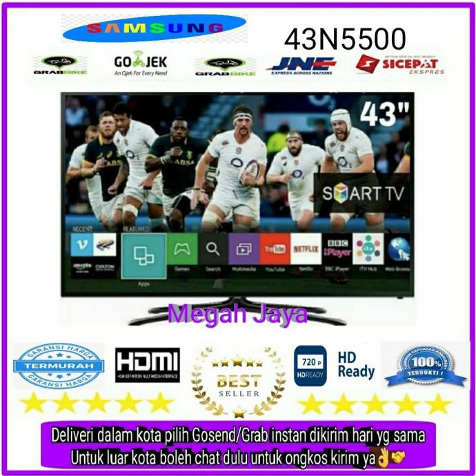 Ready&Siapkirim Samsung Led Tv 43 Inch 43N5500 Smart Tv Fhd