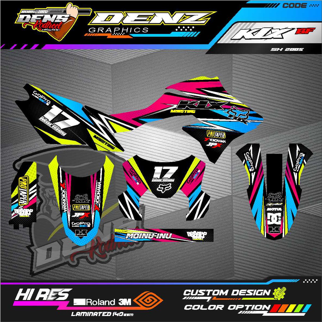 DECAL KLX DTRACKER grafis