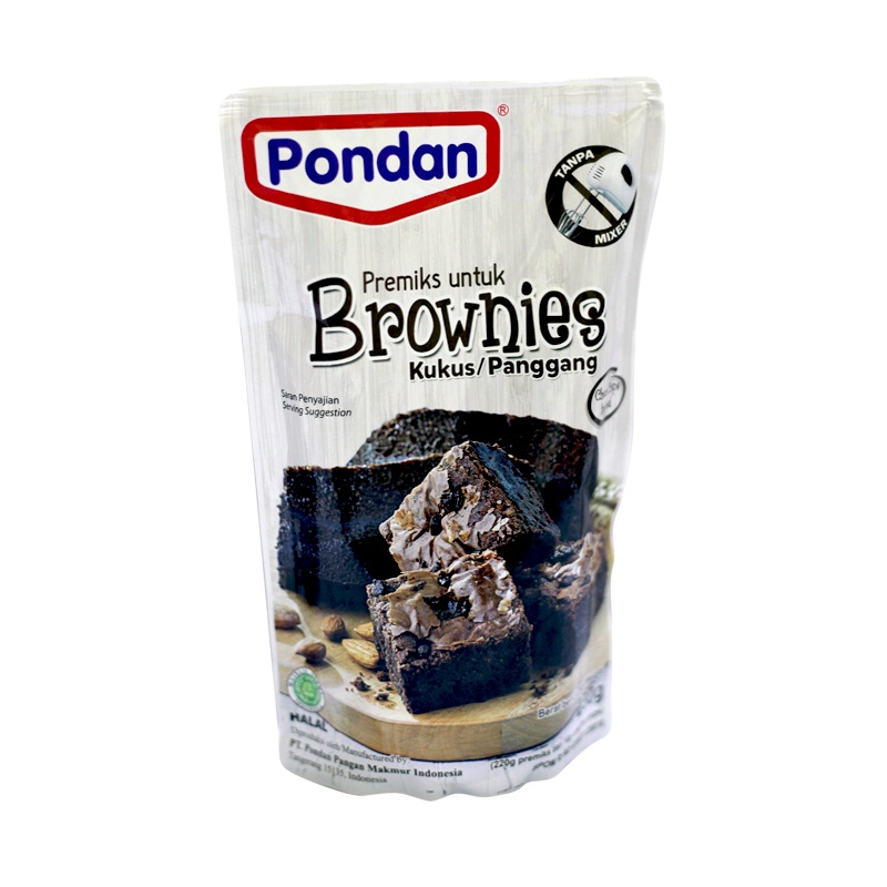 

Pondan Bhn Brownies Kukus Panggang 230Gr