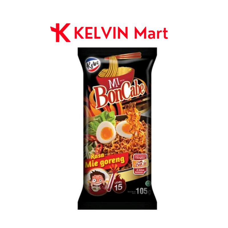 

Kobe Mie Goreng Boncabe Level 15 Pck 105g | Kelvin Mart