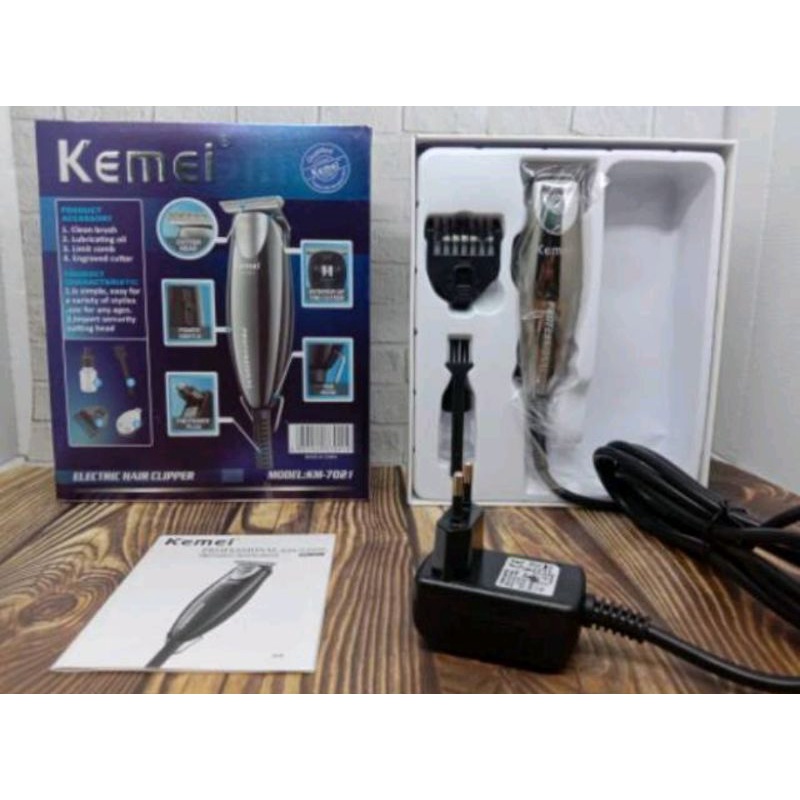 Clipper kemei 7021/Alat cukur rambut