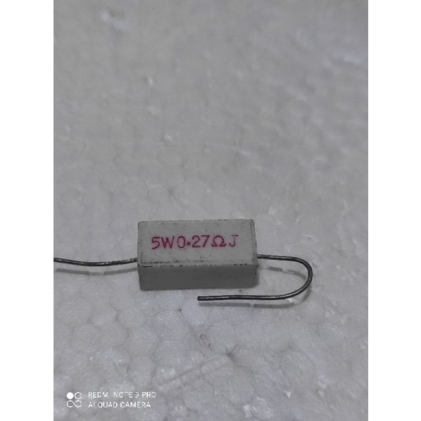 Resistor 5wat 0,27 ohm tw